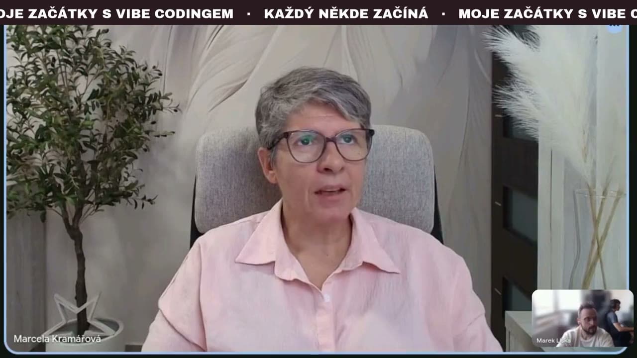 Marcela Kramářová v rozhovoru s Markem Liškou z Vibecoding akademie mluví o bezpečnosti práce s Claudem