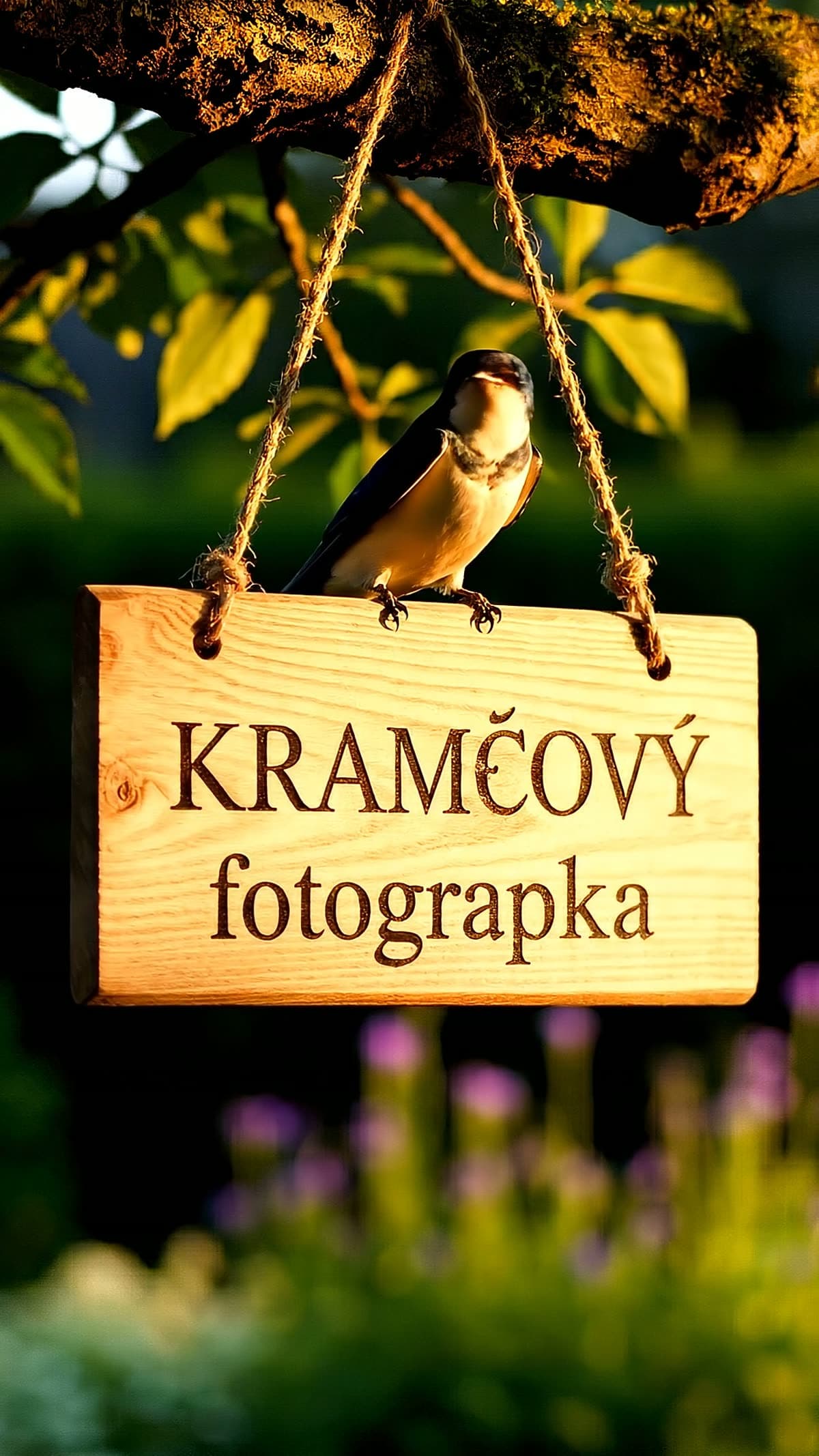 Cedule s nápisem KRAMČOVÝ fotograpka od Google Veo, text je téměř správný