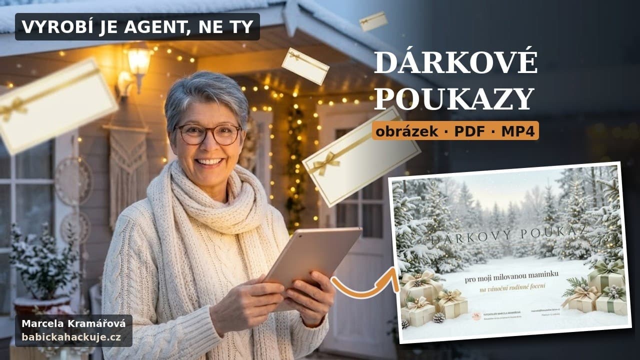 Náhled videa o dárkovém poukazu, který udělá agent v Claudovi.