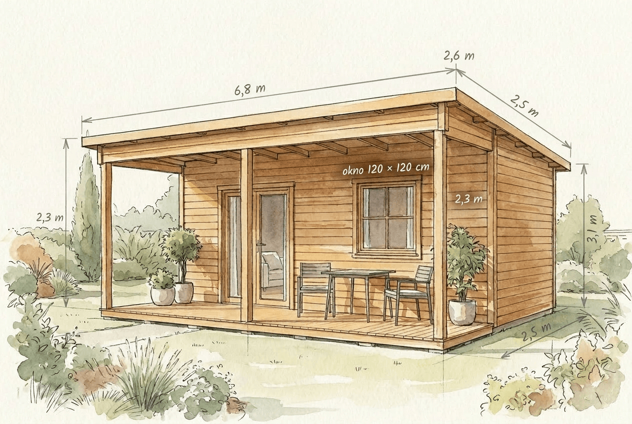 Ukázka výstupu Skicovny — fotorealistický render nebo akvarelová ilustrace produktu, vyrobená v Claude přes brief + šablony promptů pro Nano Banana Pro a ChatGPT Image