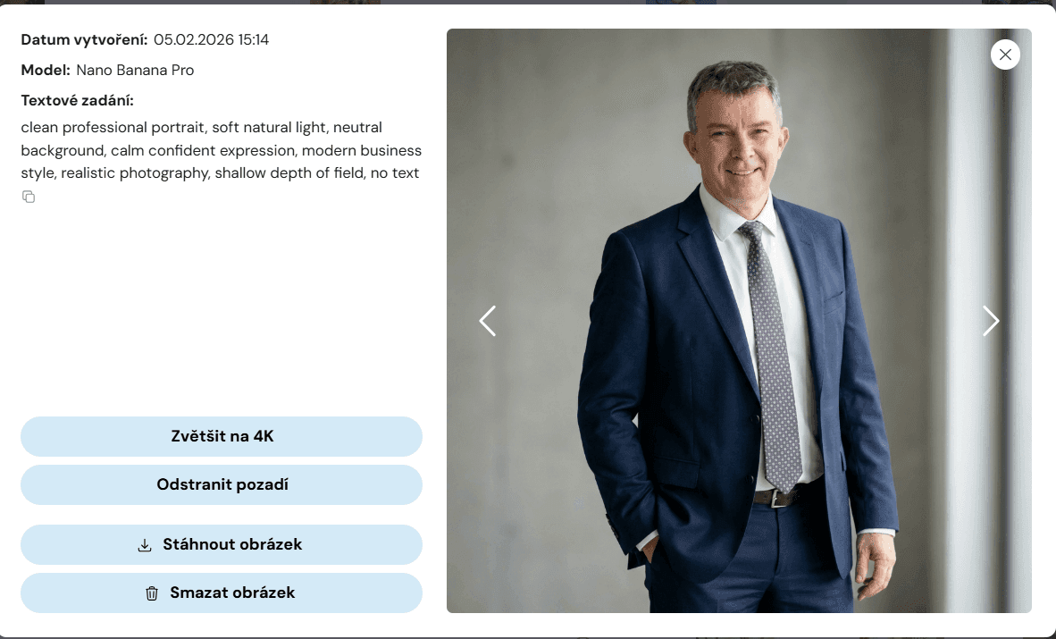 AI prompty pro LinkedIn: portréty bez focení (2026)