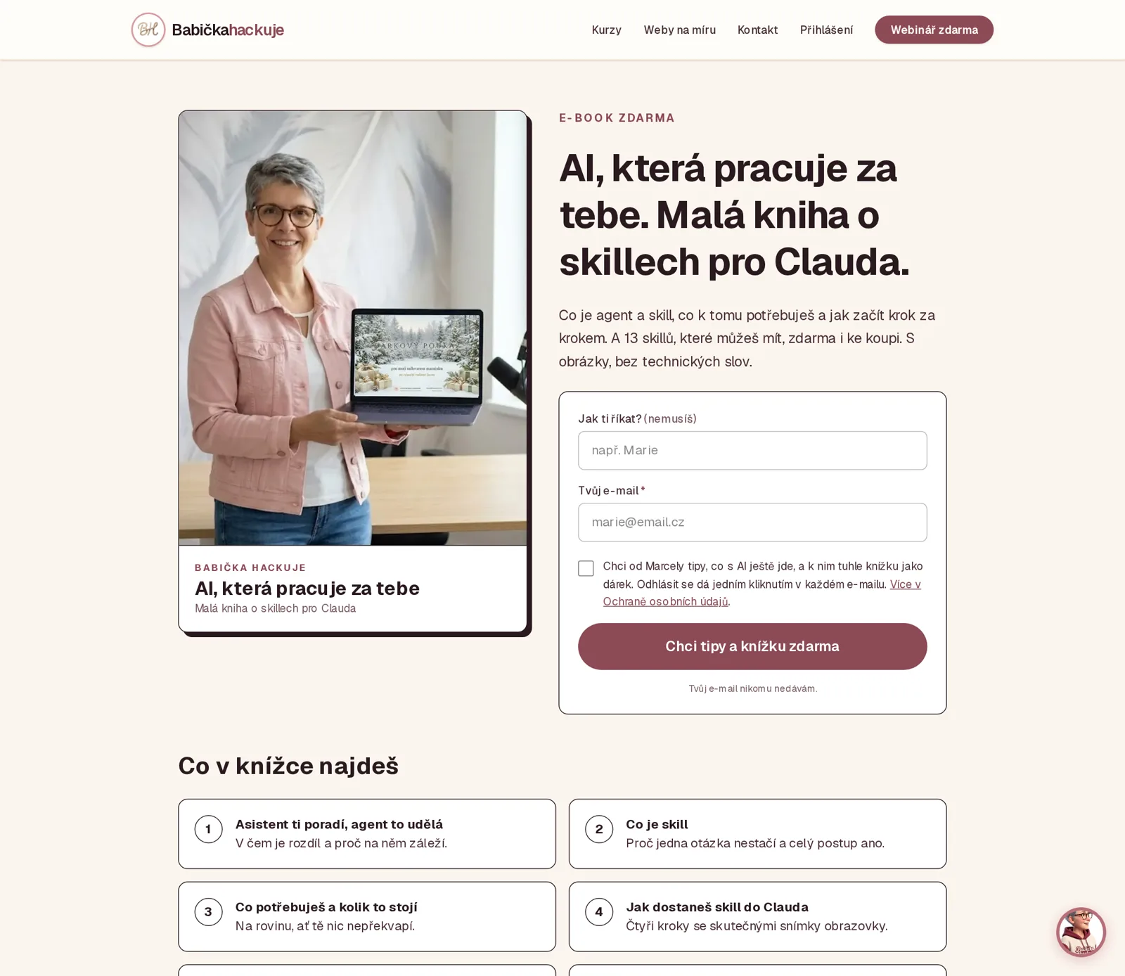 Knížka zdarma AI, která pracuje za tebe